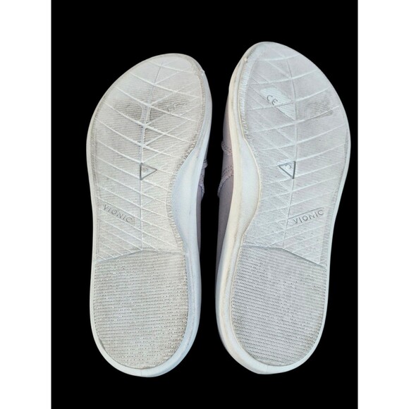 Vionic Womens 7.5W Beach Malibu Slip On Sneakers Gray Comfort Cushion Canvas - Picture 5 of 13